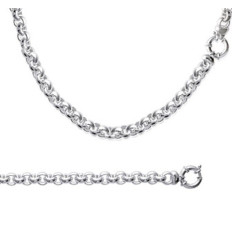 Bracelet argent massif 925 rhodié longueur 20 cm