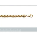 Bracelet plaqué or 750 3 microns longueur 19 cm