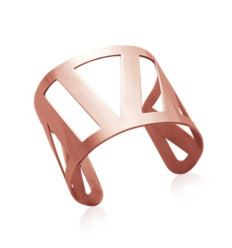 Jonc acier placage sous vide rose diamètre 58 mm