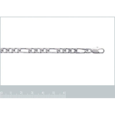 Chaîne argent massif 925 rhodié taille 55 cm