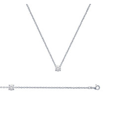 Bracelet argent massif 925 rhodié et oxyde de zirconium longueur 18 cm