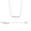 Collier argent massif 925 rhodié longueur 45 cm