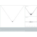 Collier argent massif 925 longueur 42 cm