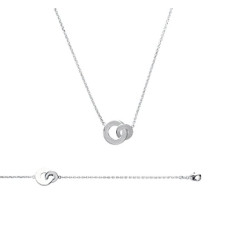 Collier argent massif 925 rhodié longueur 45 cm