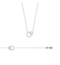 Bracelet argent massif 925 rhodié et oxyde de zirconium micro serti longueur 18 cm