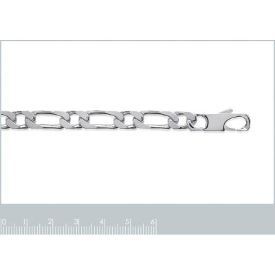 Chaîne argent massif 925 rhodié taille 50 cm