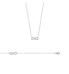 Bracelet argent massif 925 rhodié et oxyde de zirconium longueur 18 cm