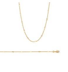 Chaîne plaqué or 750 3 microns taille 45 cm