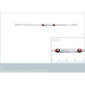 Bracelet argent massif 925 rhodié longueur 16 cm