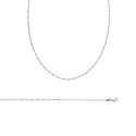 Chaîne argent massif 925 rhodié taille 45 cm
