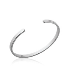 Collier argent massif 925 rhodié longueur 56 cm