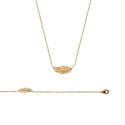 Collier plaqué or 750 3 microns