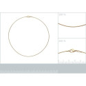 Collier plaqué or 750 3 microns longueur 42 cm