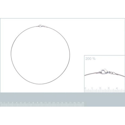 Collier argent massif 925 longueur 42 cm