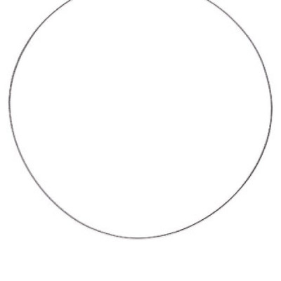 Collier argent massif 925 rhodié longueur 42 cm