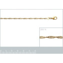 Bracelet plaqué or 750 3 microns longueur 18 cm