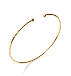 Jonc plaqué or 750 3 microns diamètre 56 mm