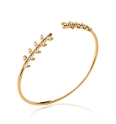 Collier plaqué or 750 3 microns et oxyde de zirconium longueur 56 cm