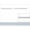 Gourmette à graver en argent massif 925   longueur 18 cm