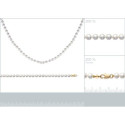 Bracelet plaqué or 750 3 microns et imitation perles de Majorque longueur 19 cm