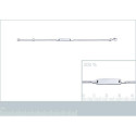 Bracelet argent massif 925 rhodié longueur 15 cm