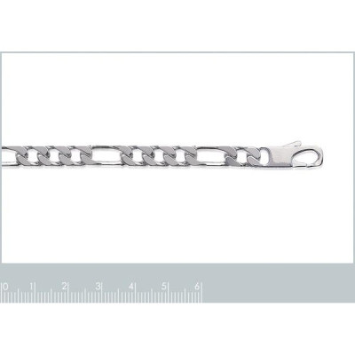 Chaîne argent massif 925 rhodié taille 55 cm