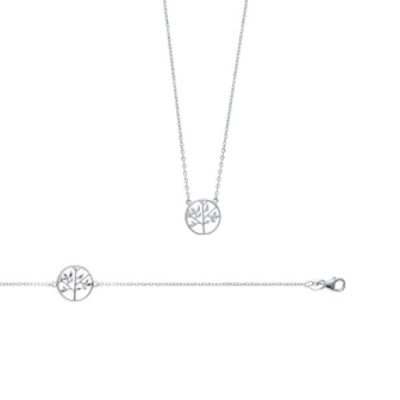 Collier argent massif 925 rhodié longueur 45 cm