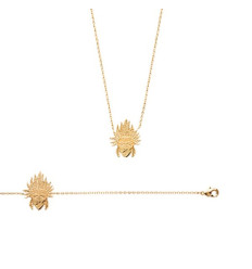 Bracelet plaqué or 750 3 microns longueur 18 cm