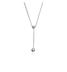Collier argent massif 925 rhodié longueur 42 cm