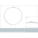 Collier argent massif 925 longueur 42 cm