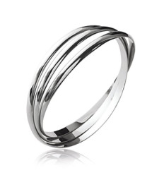 Jonc argent massif 925 rhodié diamètre 66 mm