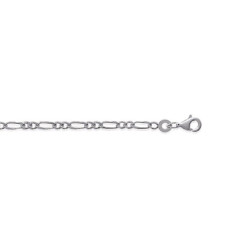 Bracelet argent massif 925 rhodié longueur 18 cm