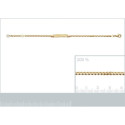 Bracelet plaqué or 750 3 microns longueur 16 cm