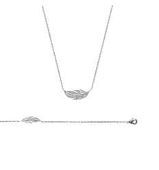 Collier argent massif 925 rhodié