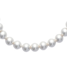 Collier plaqué or 750 3 microns et imitation perles de Majorque longueur 51 cm