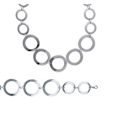 Collier acier longueur 45 cm