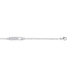 Bracelet argent massif 925 rhodié longueur 16 cm