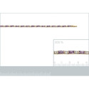 Bracelet plaqué or 750 3 microns et oxyde de zirconium longueur 18 cm