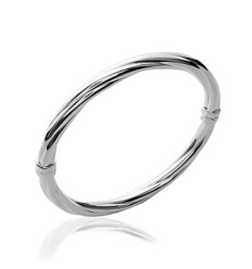 Jonc argent massif 925 diamètre 62 mm