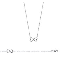 Bracelet argent massif 925 rhodié longueur 18 cm