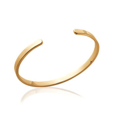 Jonc plaqué or 750 3 microns diamètre 56 mm