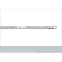 Gourmette à graver en argent massif 925   longueur 22 cm