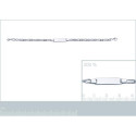 Bracelet argent massif 925 rhodié longueur 16 cm