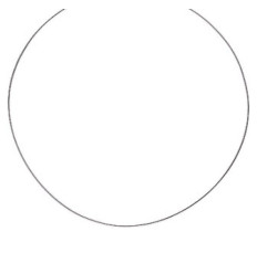 Collier argent massif 925 rhodié longueur 40 cm