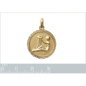 Pendentif plaqué or 750 3 microns