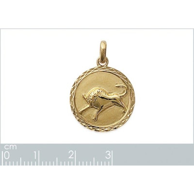 Pendentif plaqué or 750 3 microns