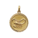 Pendentif plaqué or 750 3 microns
