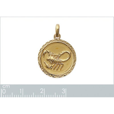 Pendentif plaqué or 750 3 microns