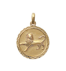 Pendentif plaqué or 750 3 microns