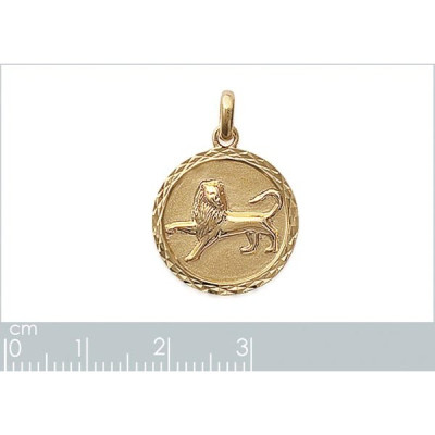 Pendentif plaqué or 750 3 microns